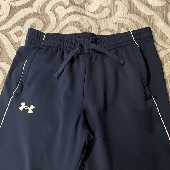 Boy's Under Armour Loose Fit Navy Sweat Pants Joggers, Size Youth Large, EUC - Picture 4 of 8